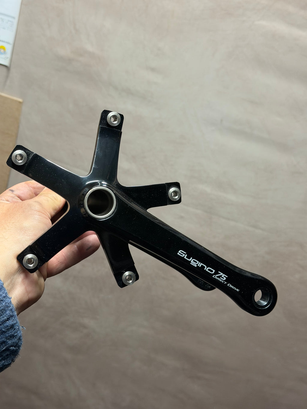 Sugino 75DD Track Crankset 170mm 144 BCD with BSA bottom bracket