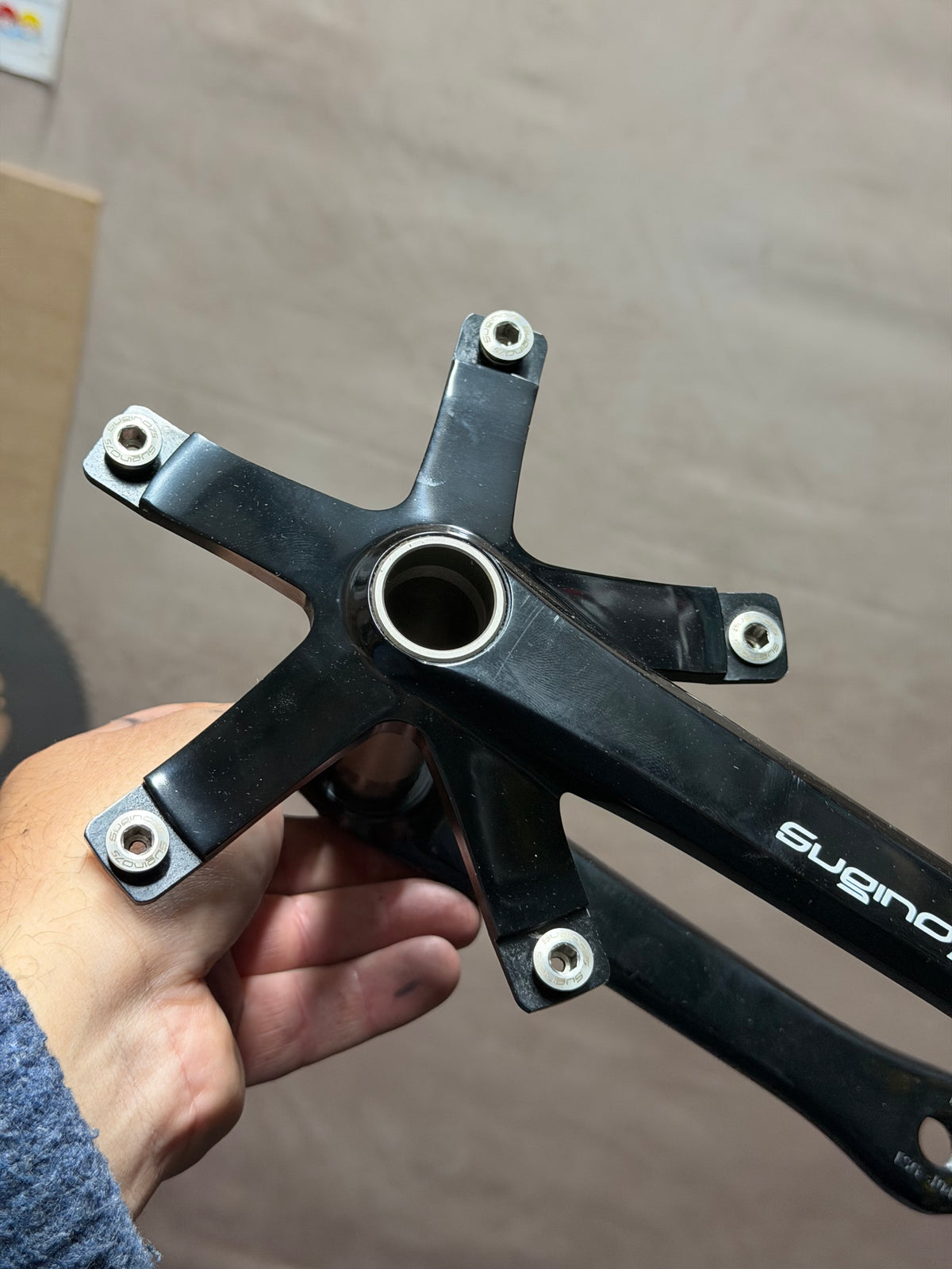 Sugino 75DD Track Crankset 170mm 144 BCD with BSA bottom bracket