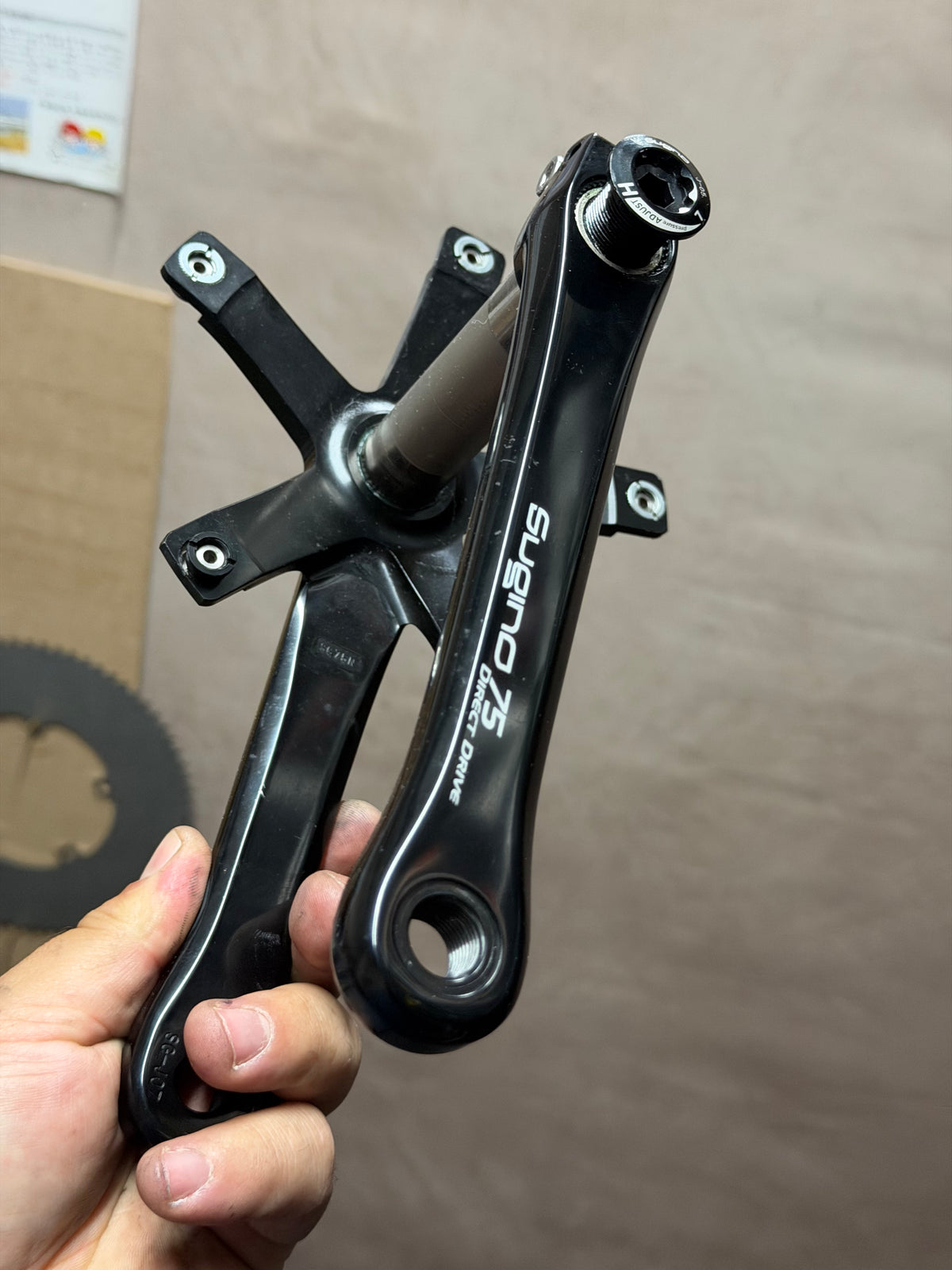 Sugino 75DD Track Crankset 170mm 144 BCD with BSA bottom bracket