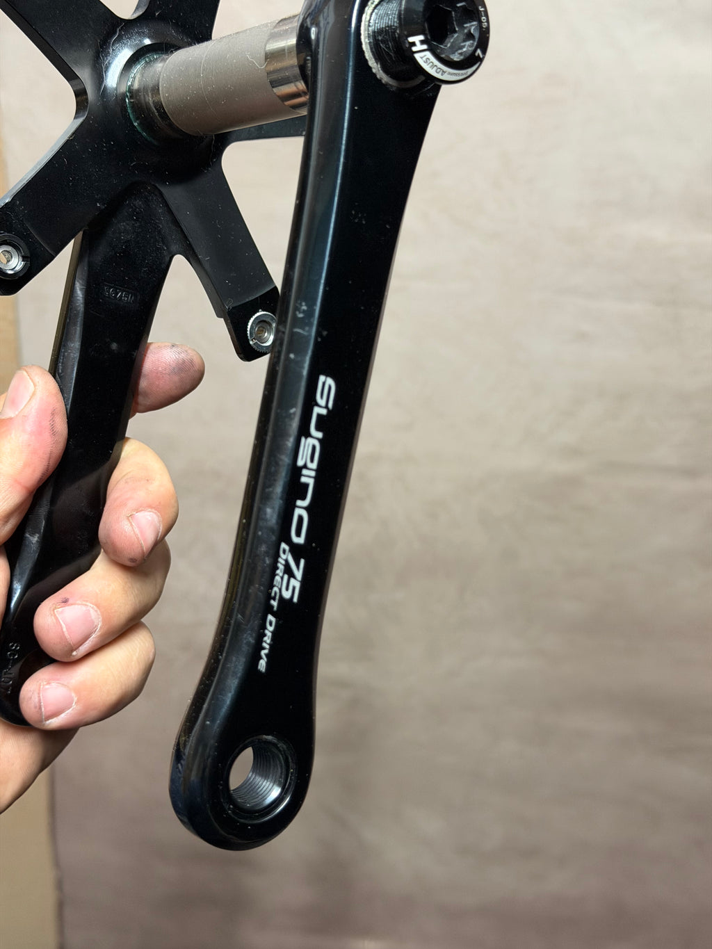 Sugino 75DD Track Crankset 170mm 144 BCD with BSA bottom bracket