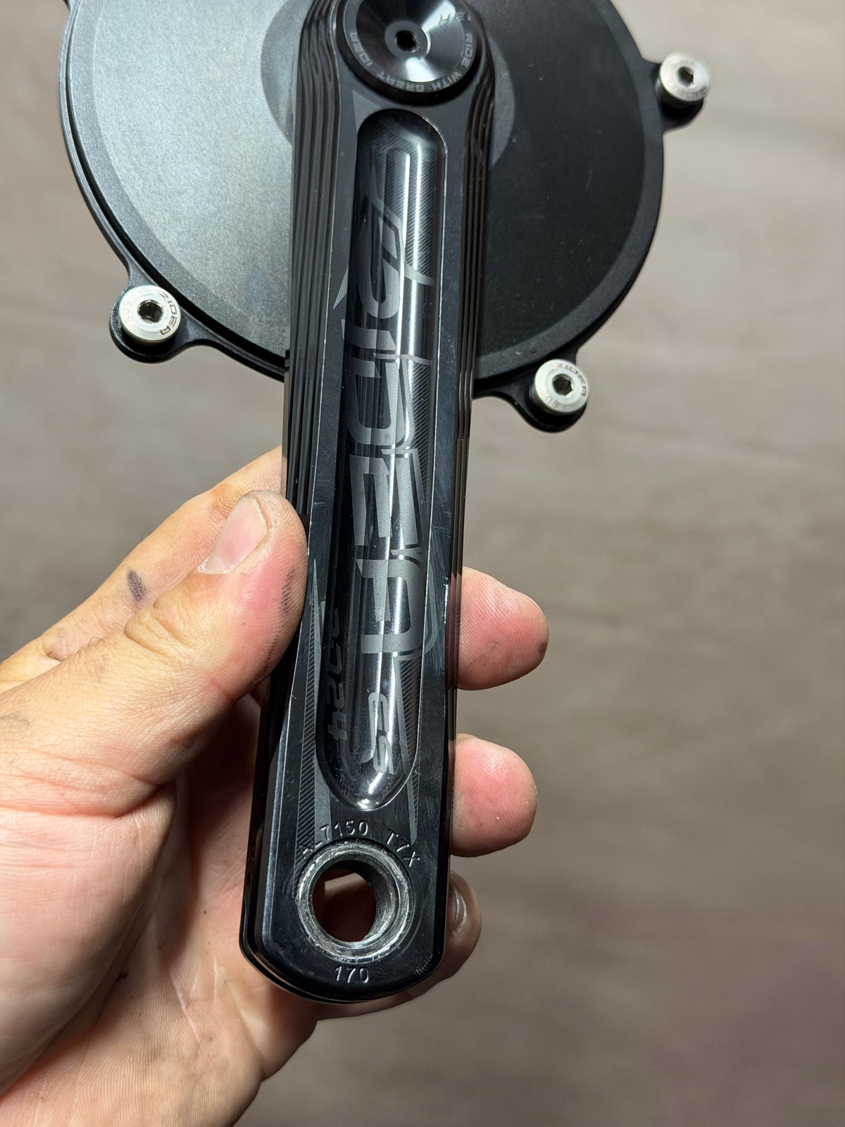 Ridea 3D Aero Track Crankset 170mm 144 BCD with BSA bottom bracket