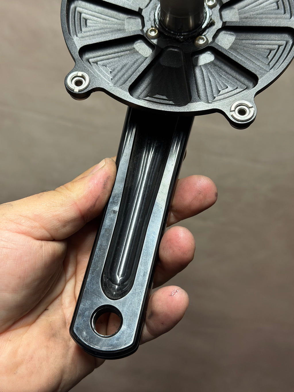 Ridea 3D Aero Track Crankset 170mm 144 BCD with BSA bottom bracket