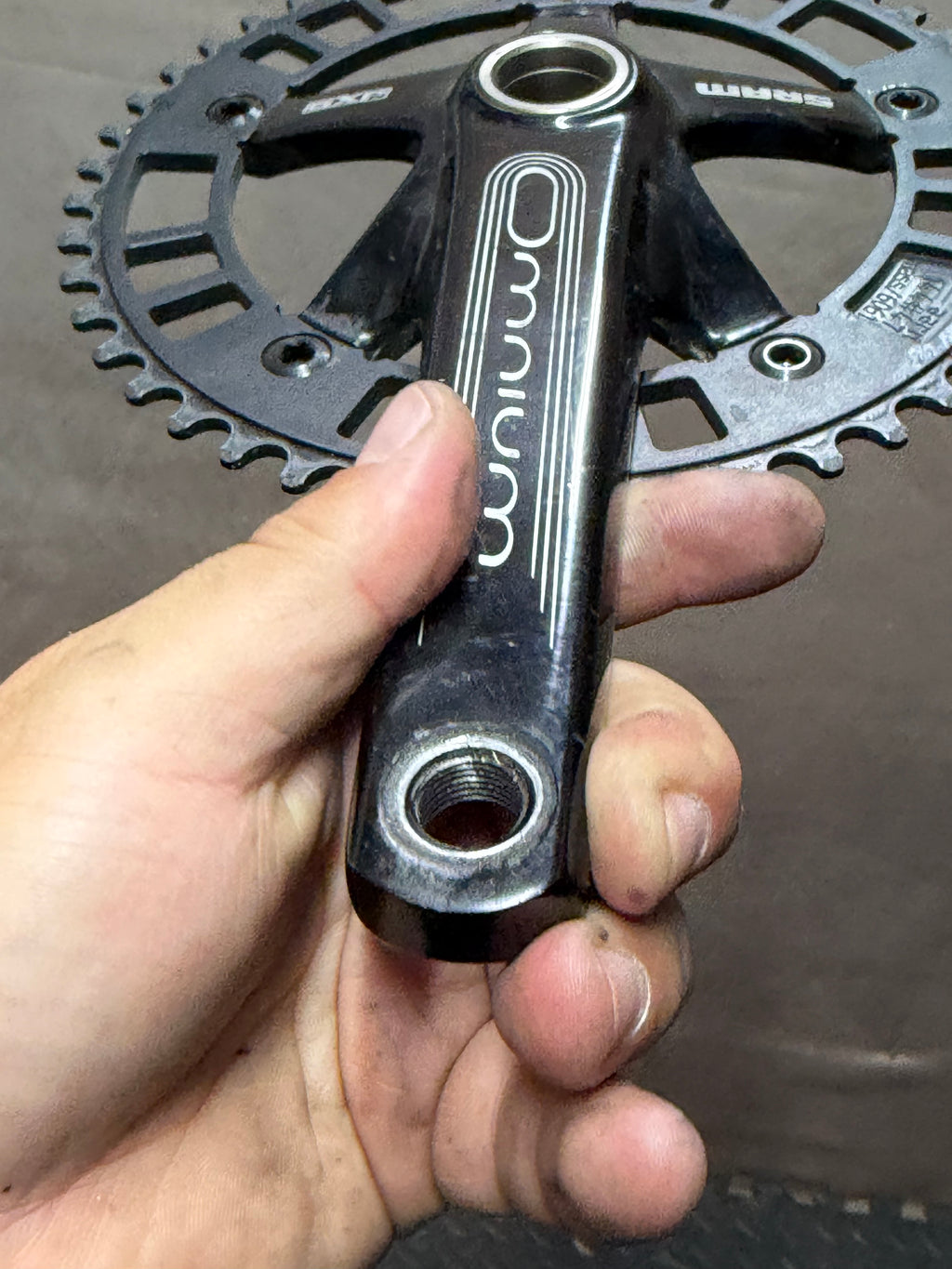 SRAM Omnium Track Crankset 167.5mm, AARN 47T 144 BCD with BSA bottom bracket