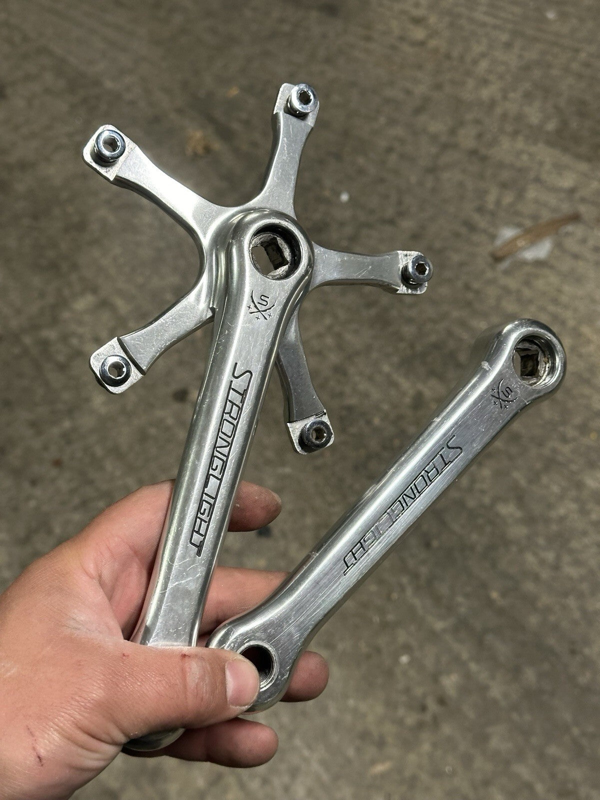 Stronglight Delta Track Crank Arms Fixed Gear 170mm - product photo | Miclo Bikes