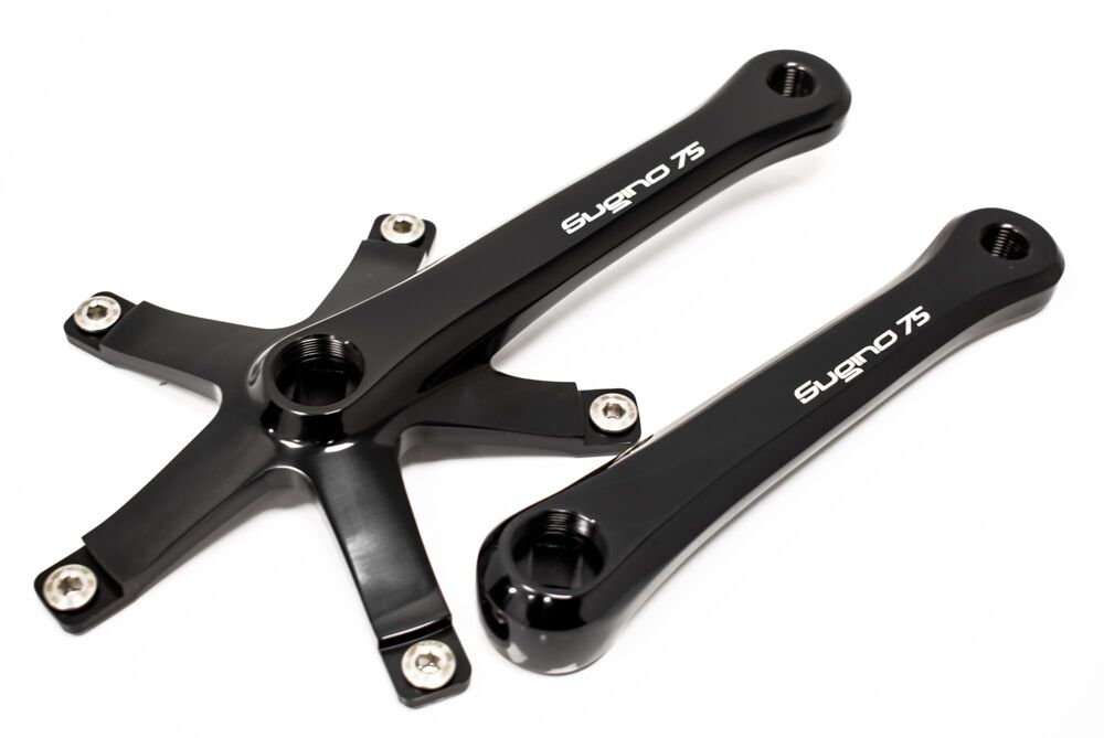 Sugino SG75 black track crank arms 144 BCD