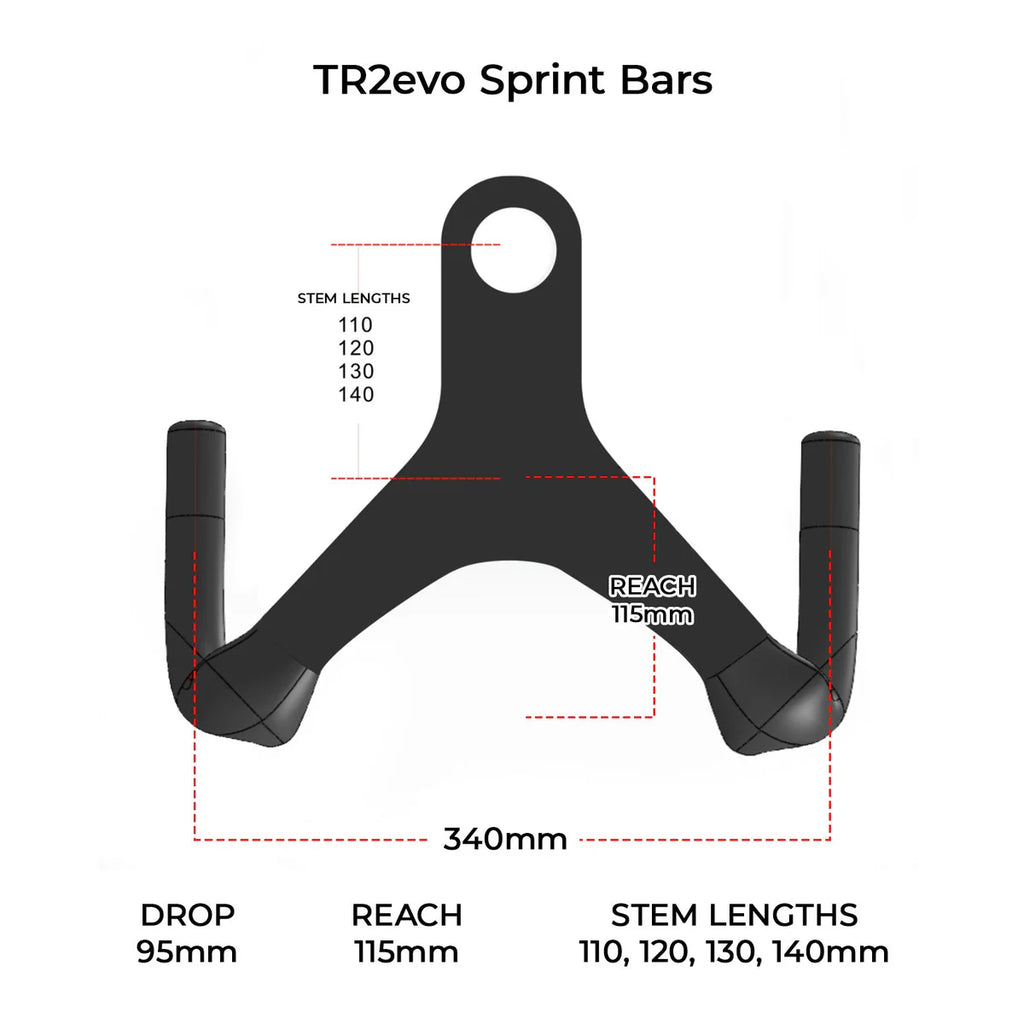 Handsling Sprint Carbon Track Drop Handlebars