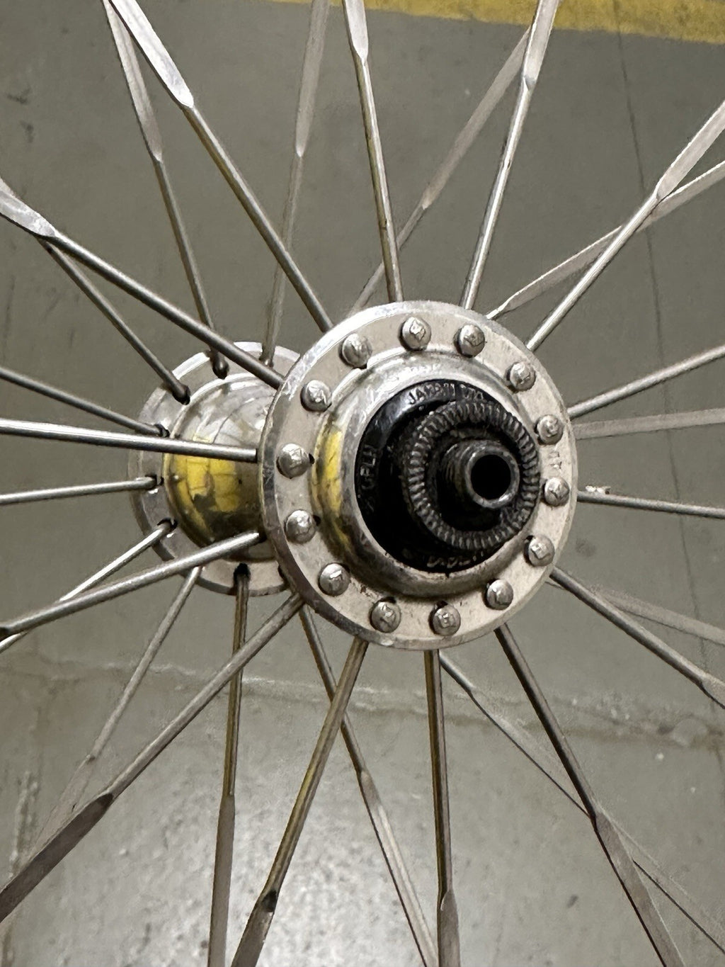 Vintage Dura Ace Road Wheelset Wolber Tubular Rims Aero Spokes - view 17