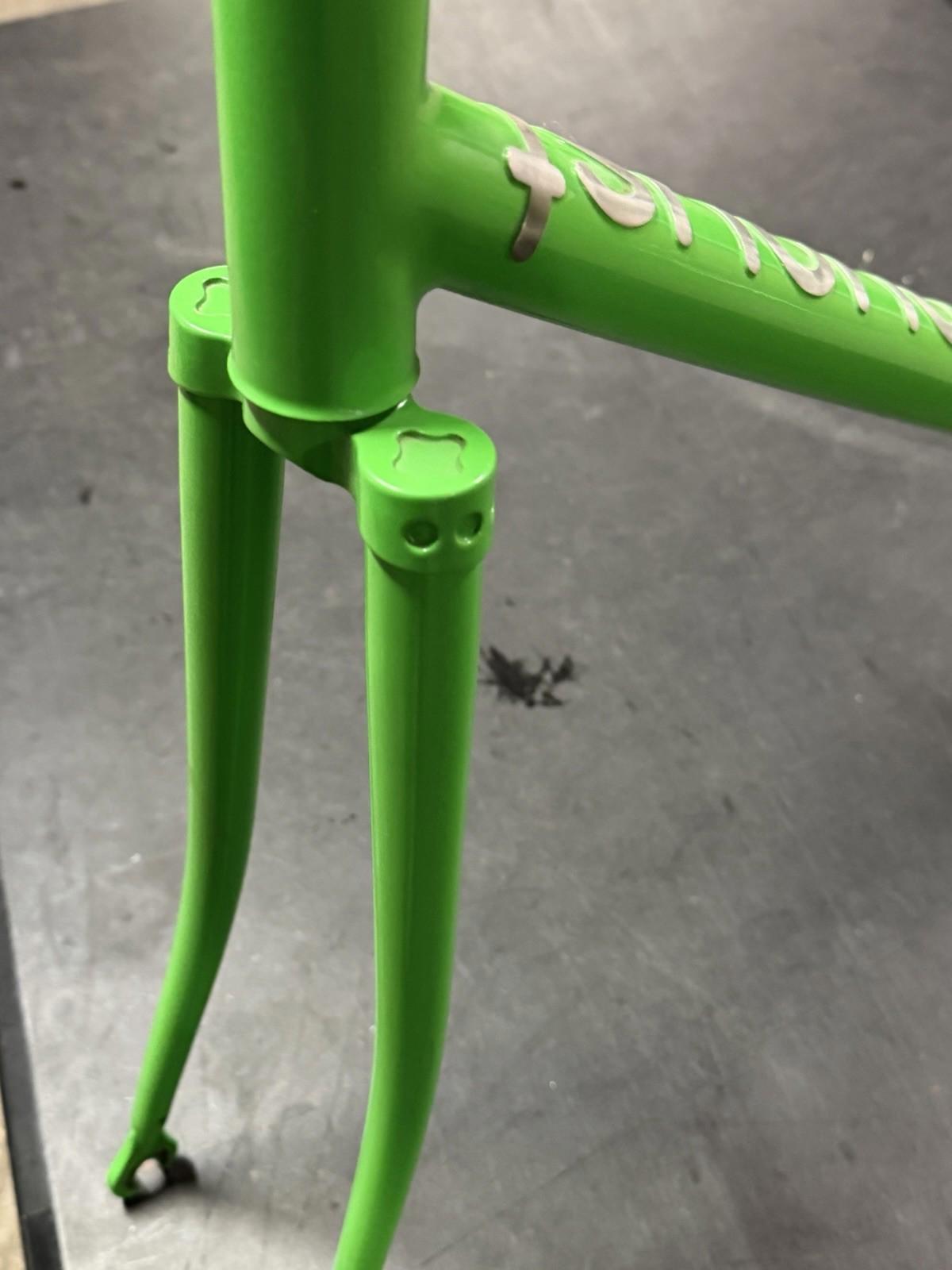 Custom Made August Cycles Columbus Track Frameset Fixed Gear 30mm Tires Size 57