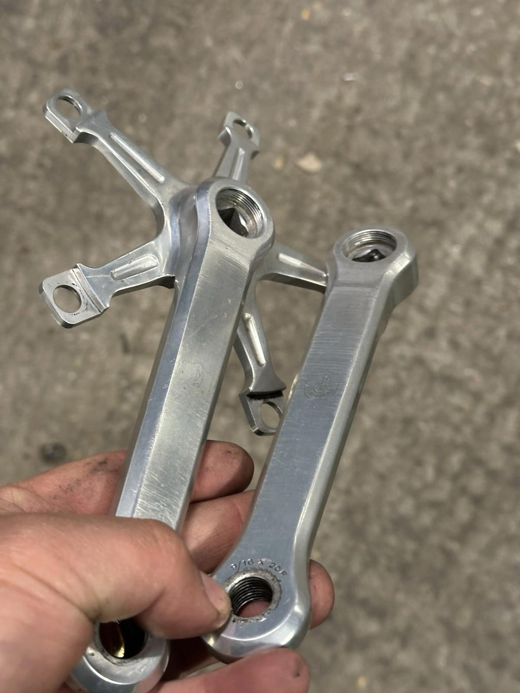 Campagnolo Pista Track Crankset 165mm Non Fluted