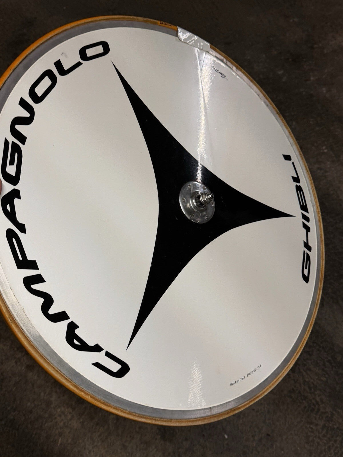 Rare Campagnolo Ghibli Front 700c Tubular Disc Wheel Pista Track