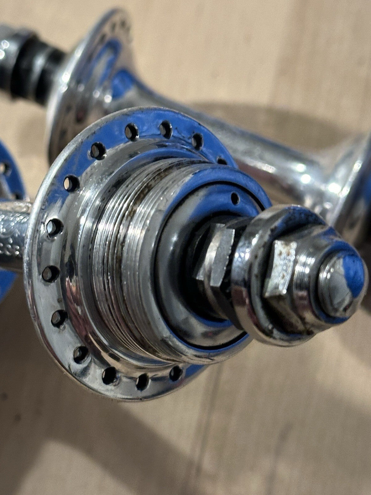 Vintage Campagnolo Record Pista Track Hubs Set - product photo 5 | Miclo Bikes