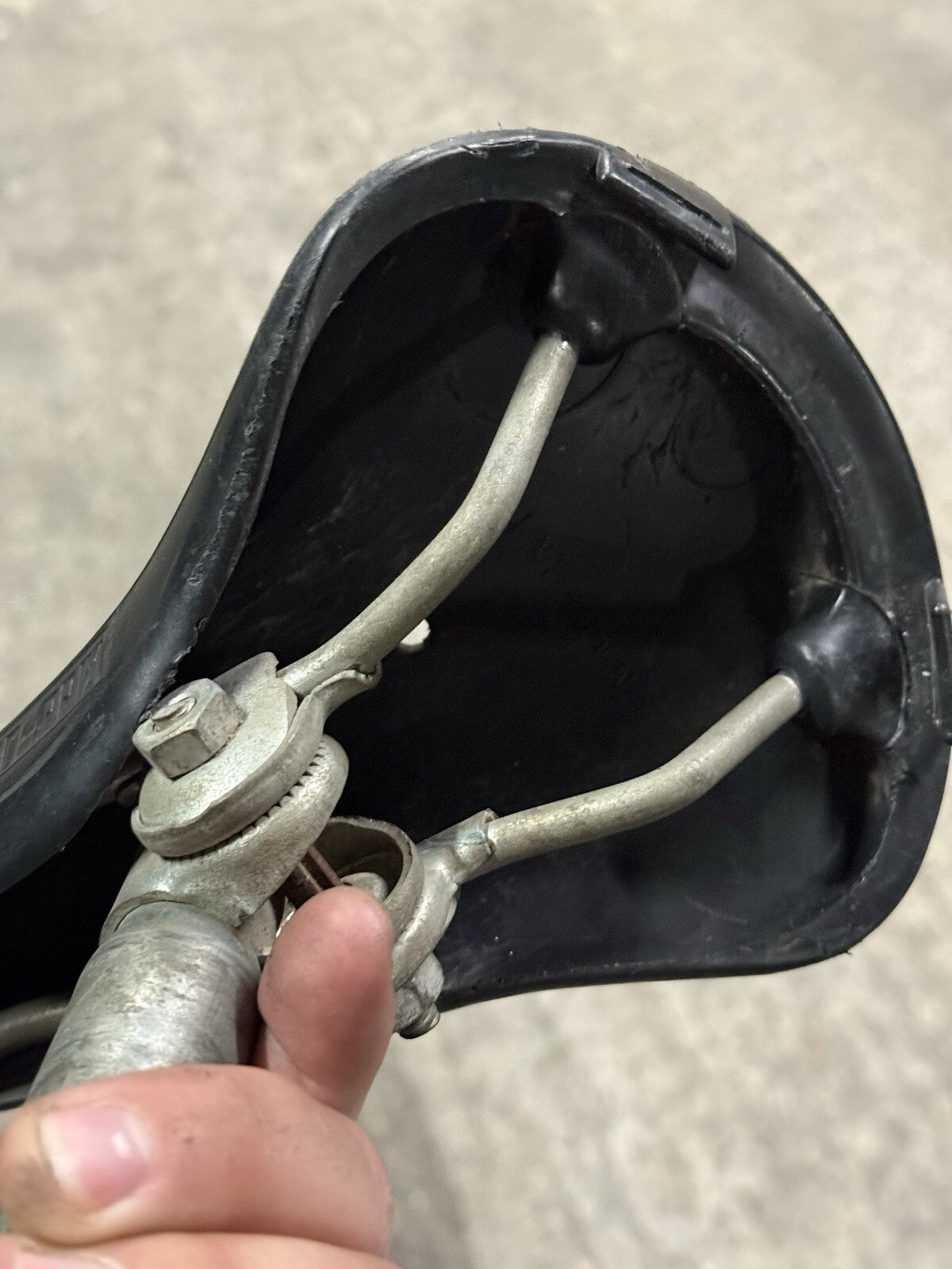 Vintage Gran Prix Bike Saddle 25.6 Seatpost
