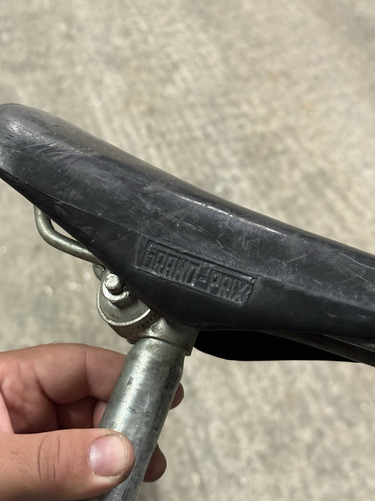 Vintage Gran Prix Bike Saddle 25.6 Seatpost