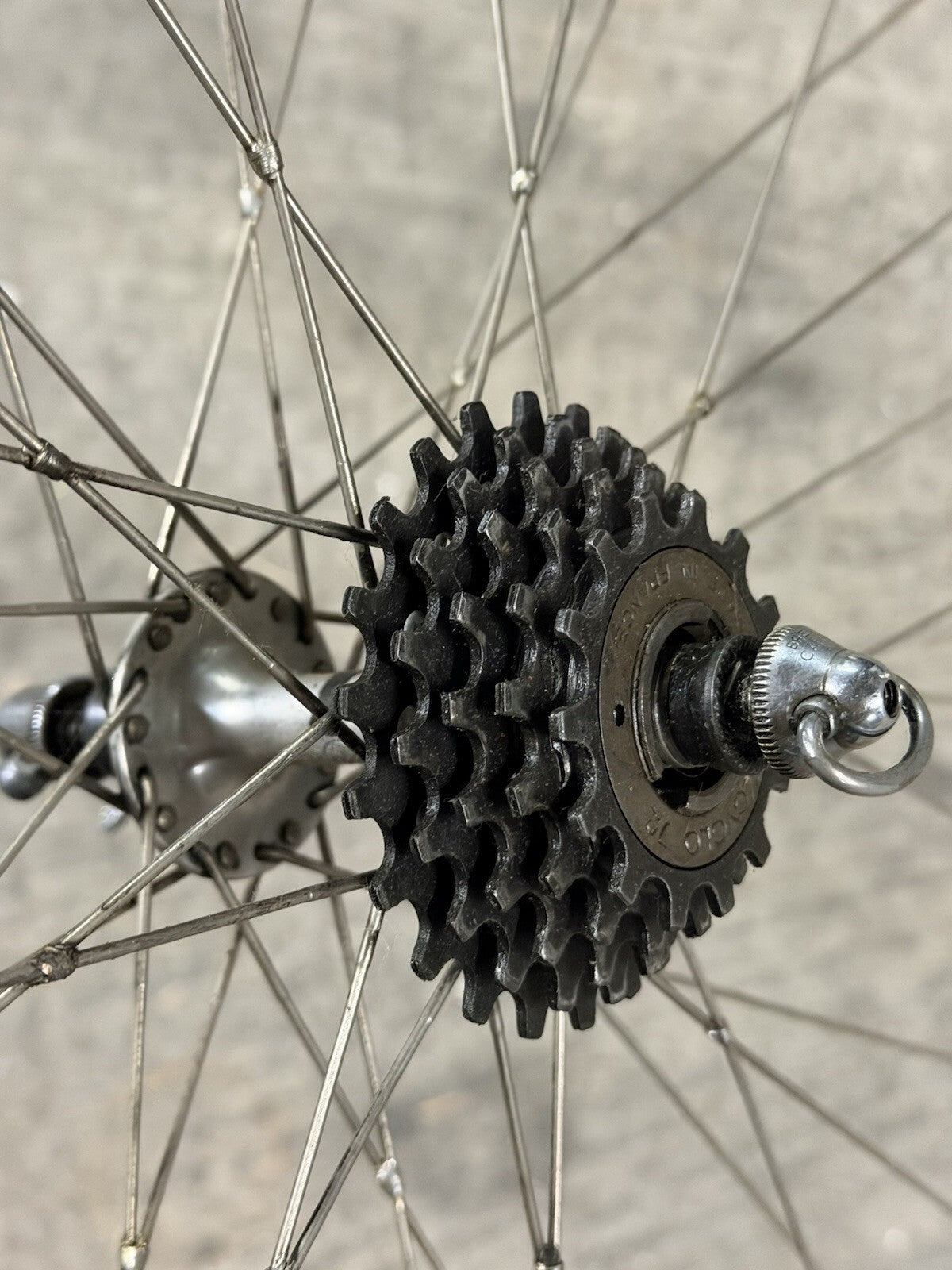 Vintage Campagnolo ROAD WHEELSET 5 SPEED WOODEN Sbi Brusati Rims