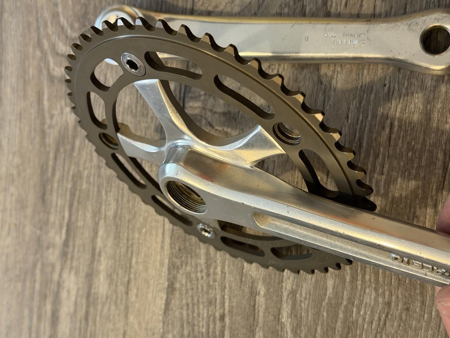 Dura Ace 10pitch Track Groupset Crankset Hubs 165mm Fixed Gear Vintage Set 28h