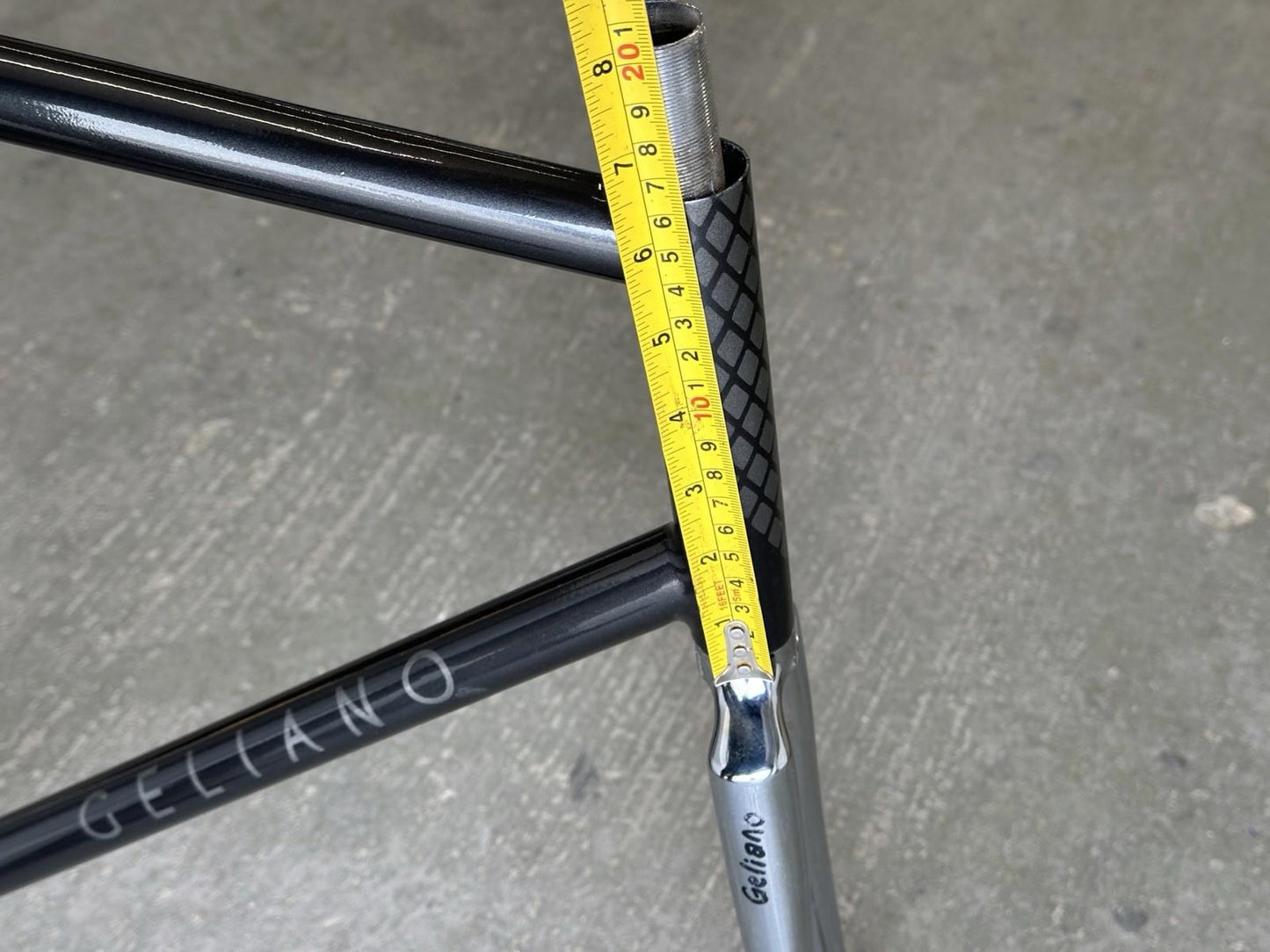 Rare Geliano Pista Columbus Tubing Split Seattube Track Custom Frameset