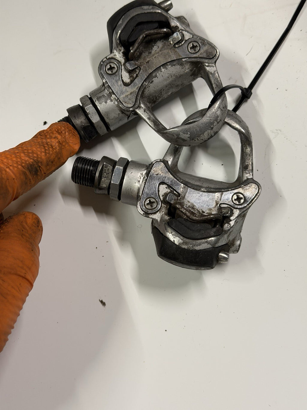 Retro Campagnolo Record Titanium Road Pedals
