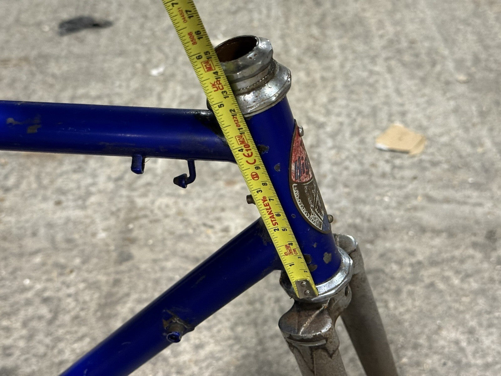 Classic Higgins Steel Road Frameset Rust On Forks Repainted  Size L