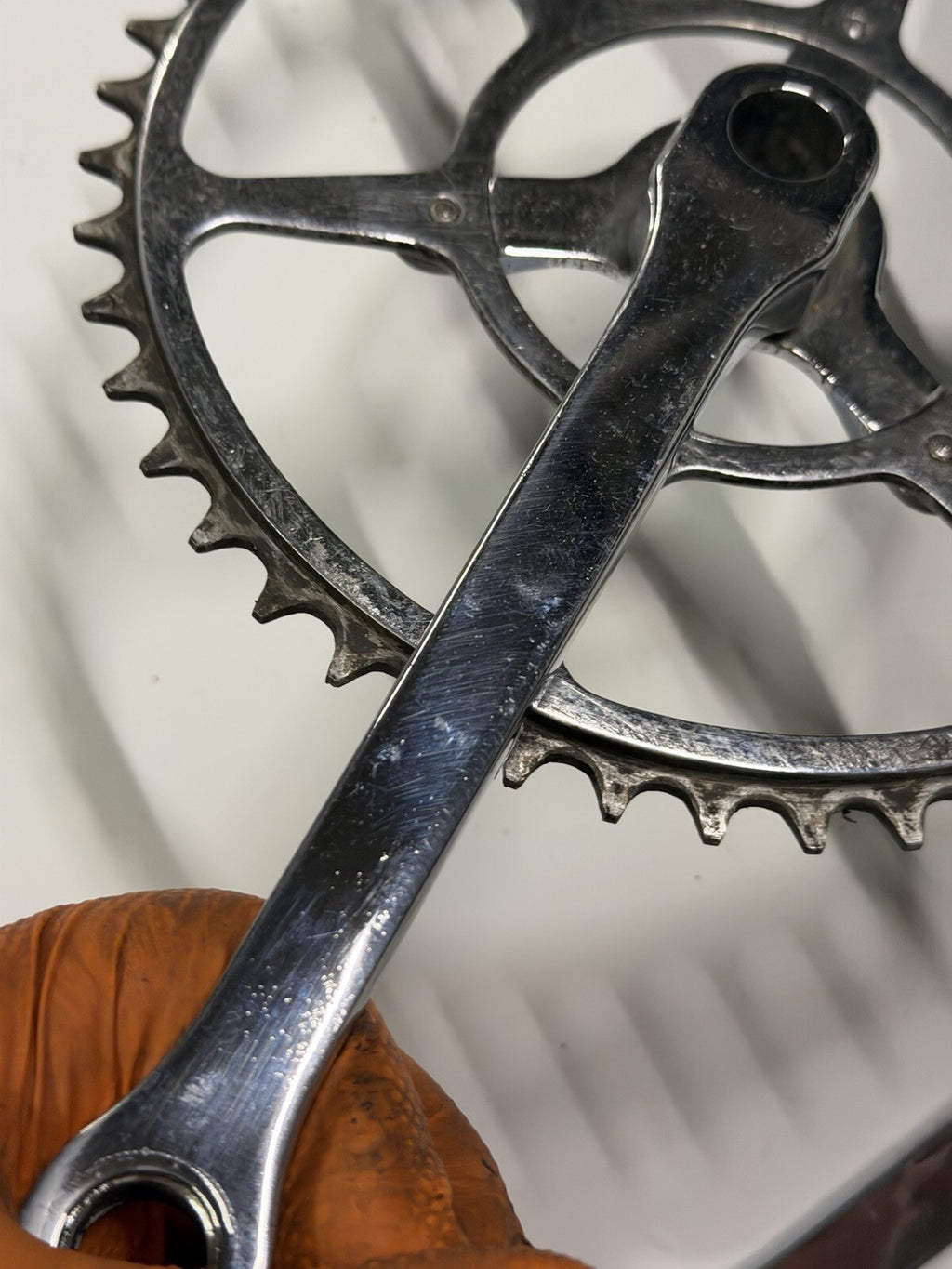 Vintage Bike Crankset Single Chainring