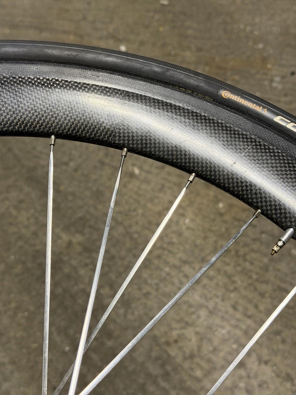 Zipp Tubular Track Wheelset Fixed Gear Pista Wheels Vintage ( Small Damage)