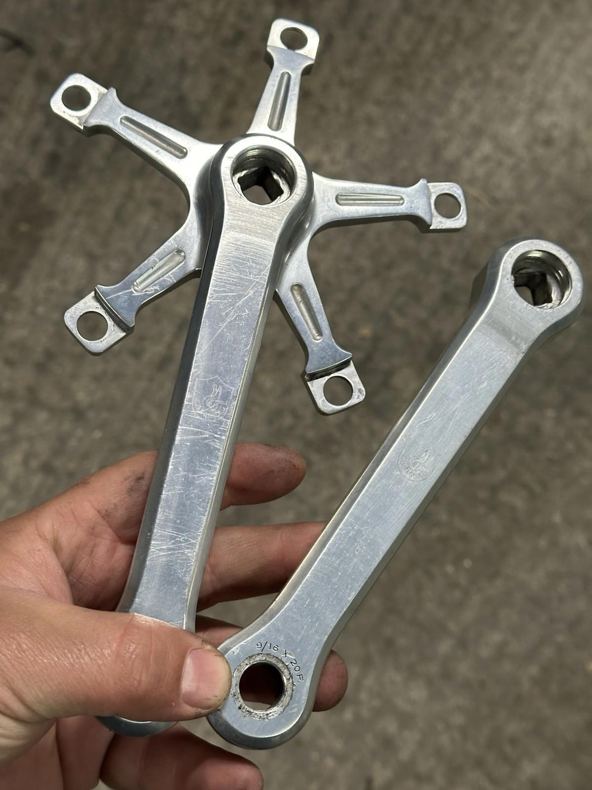 Campagnolo Pista Track Crankset 165mm Non Fluted