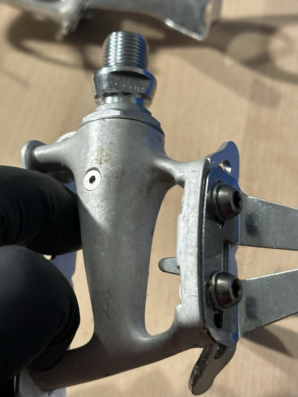 Vintage Rare Campagnolo Bike Pedals And Cages Size M Toe Clips - product photo 14 | Miclo Bikes