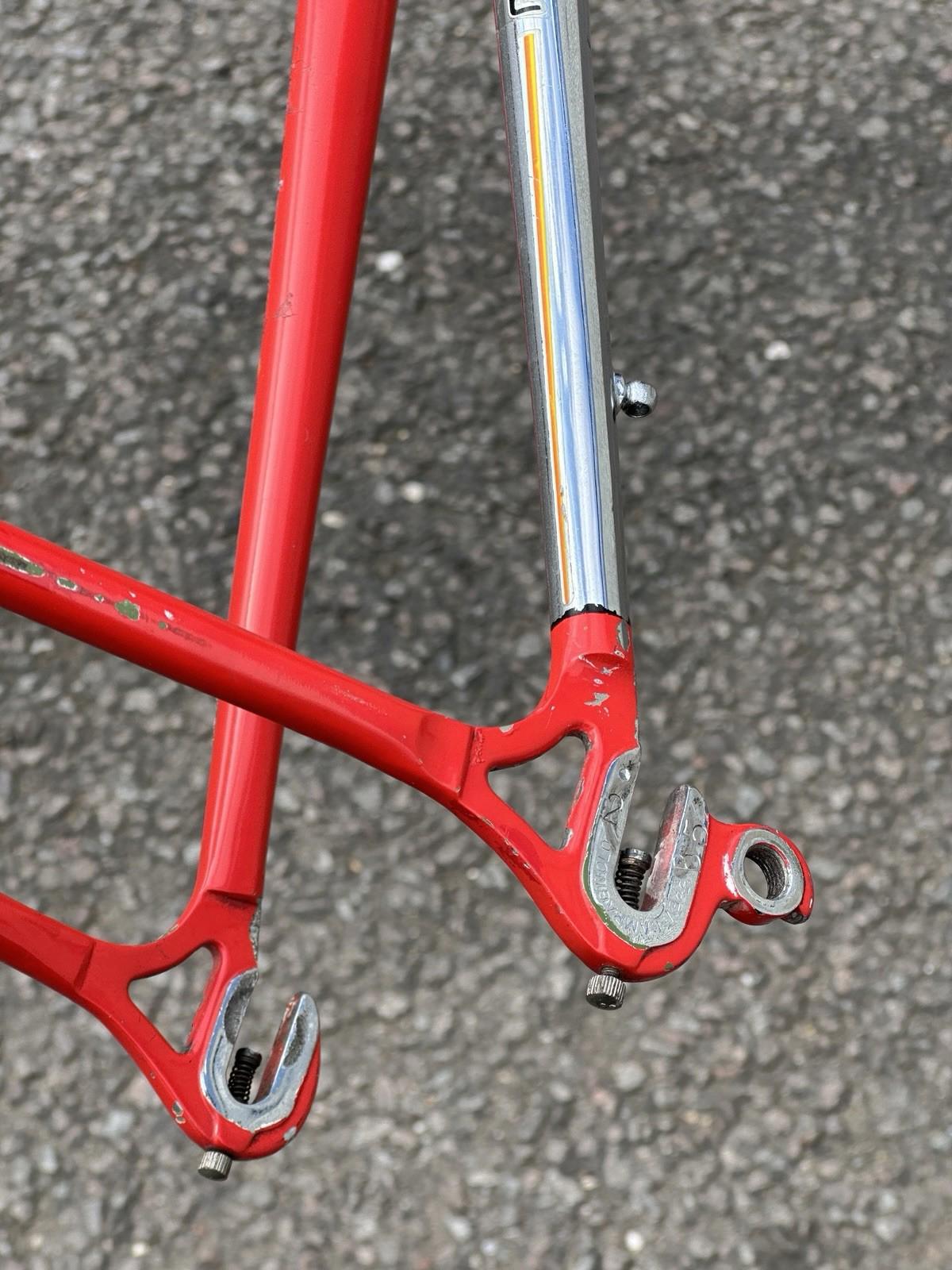Rare Vintage Colnago Pursuit Tt 700/650c Cx Straight Forks Small Dent