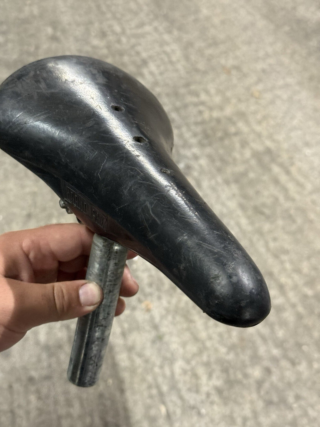 Vintage Gran Prix Bike Saddle 25.6 Seatpost