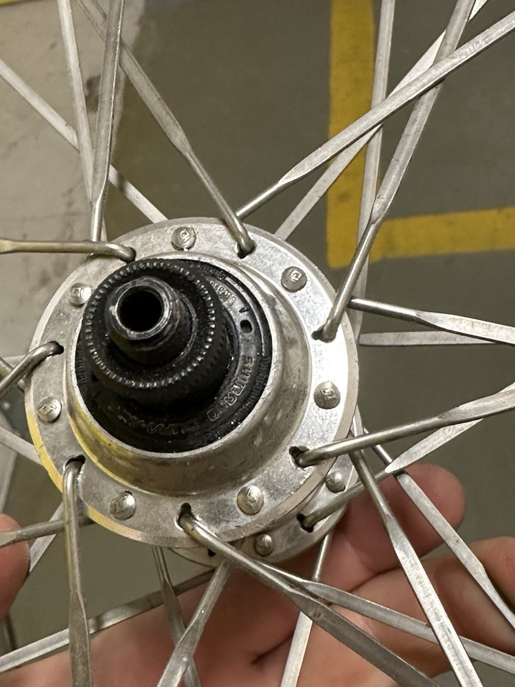 Vintage Dura Ace Road Wheelset Wolber Tubular Rims Aero Spokes - view 5