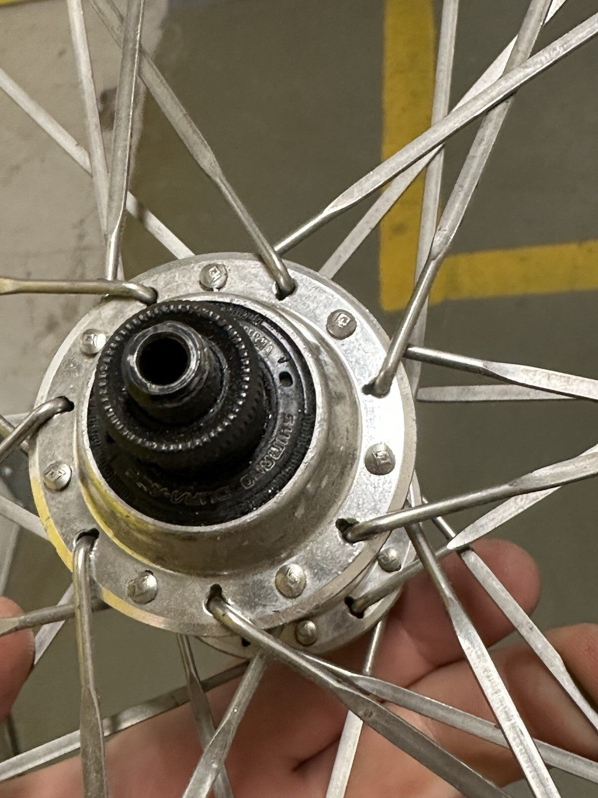 Vintage Dura Ace Road Wheelset Wolber Tubular Rims Aero Spokes - view 5