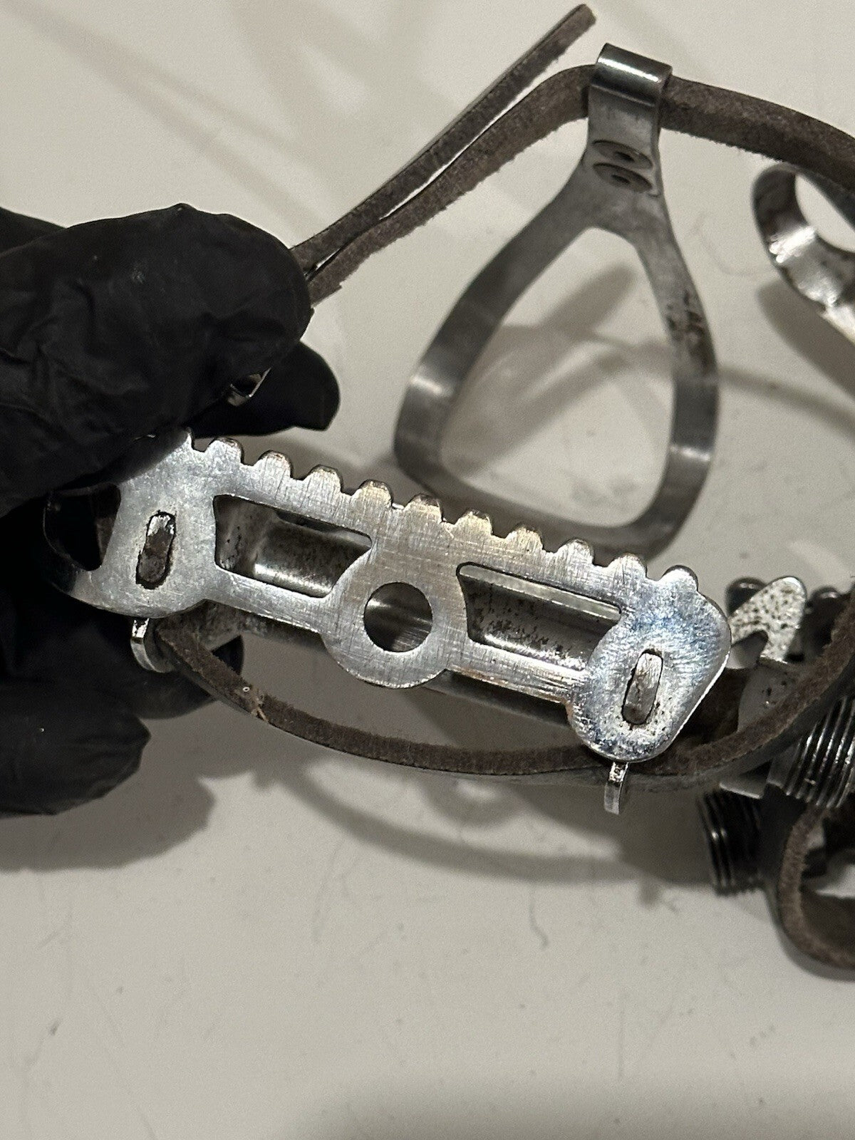 Vintage Bike Pedals And Cages Tour De France - product photo 4 | Miclo Bikes