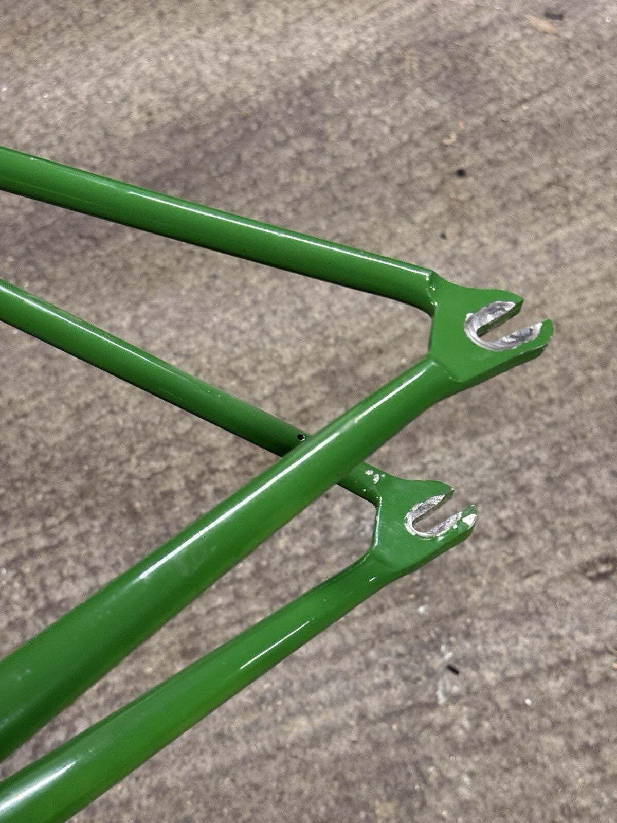 Custom Made Track Frameset Painted John Deere Size Medium 1inch Forks