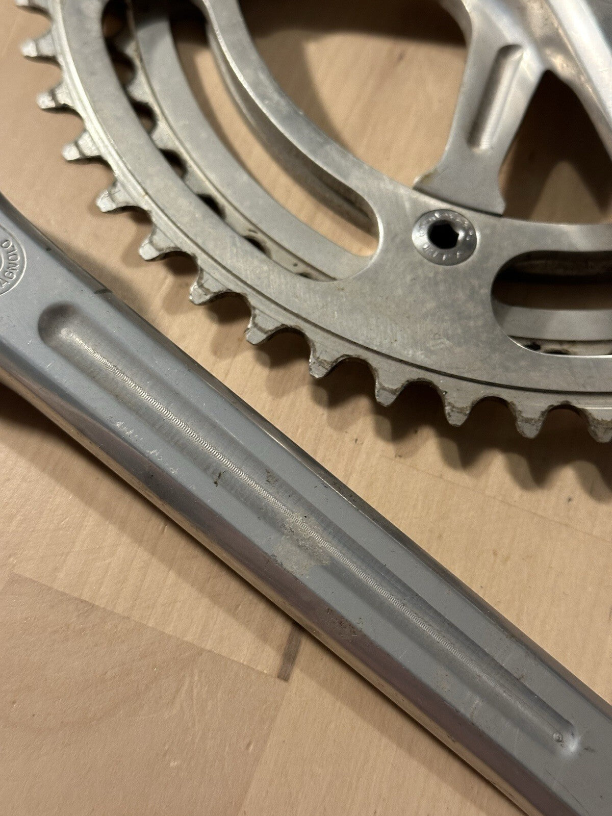 Rare Vintage Campagnolo Record Fluted Road Crankset Strada 172.5mm - product photo 3 | Miclo Bikes