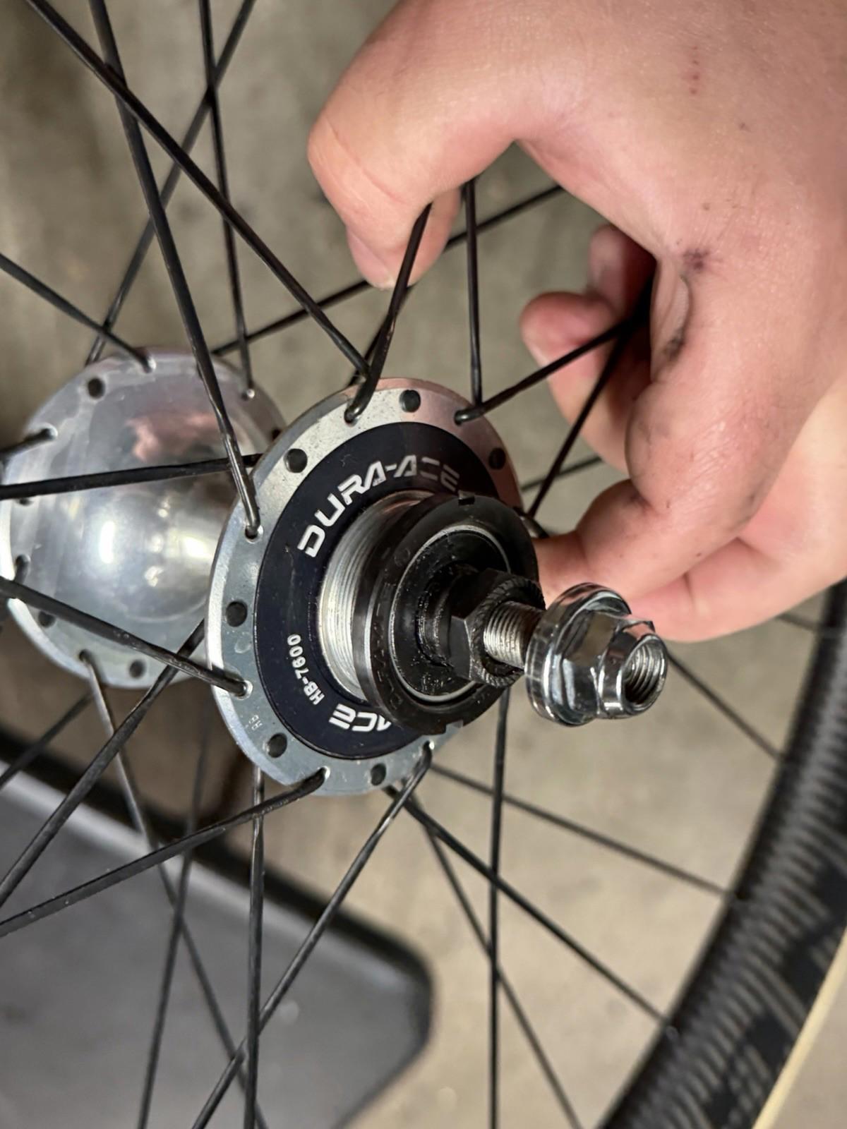 Handsling Track Wheelset Tubular Dura Ace 7600 Hubs Racing Wheels Carbon