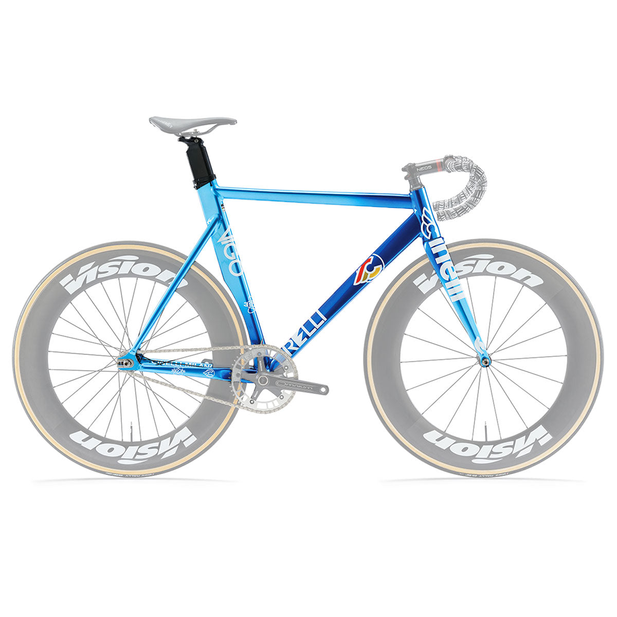 Cinelli Vigorelli Alloy Blue Frameset L