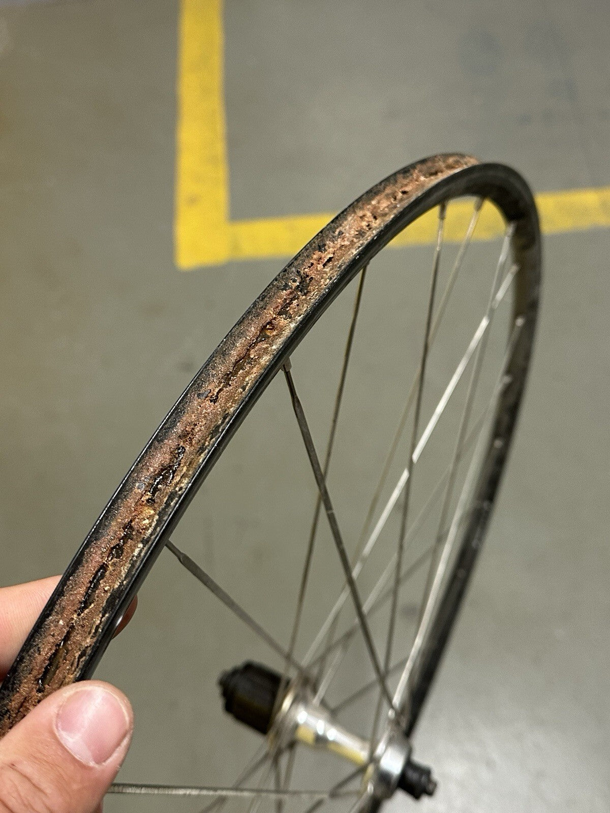 Vintage Dura Ace Road Wheelset Wolber Tubular Rims Aero Spokes - view 2