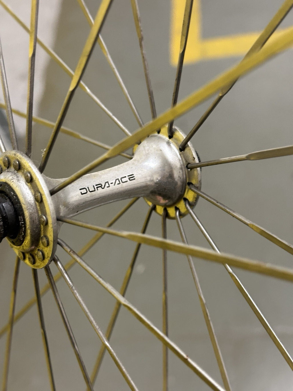 Vintage Dura Ace Road Wheelset Wolber Tubular Rims Aero Spokes - view 16
