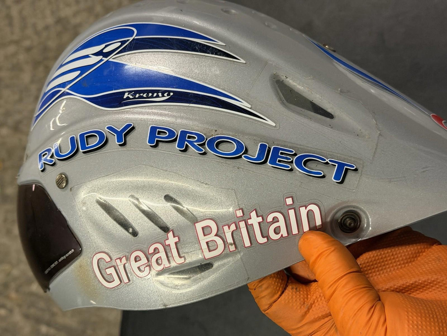 Ruby Project Aero Vintage Helmet Rare  Gb Team