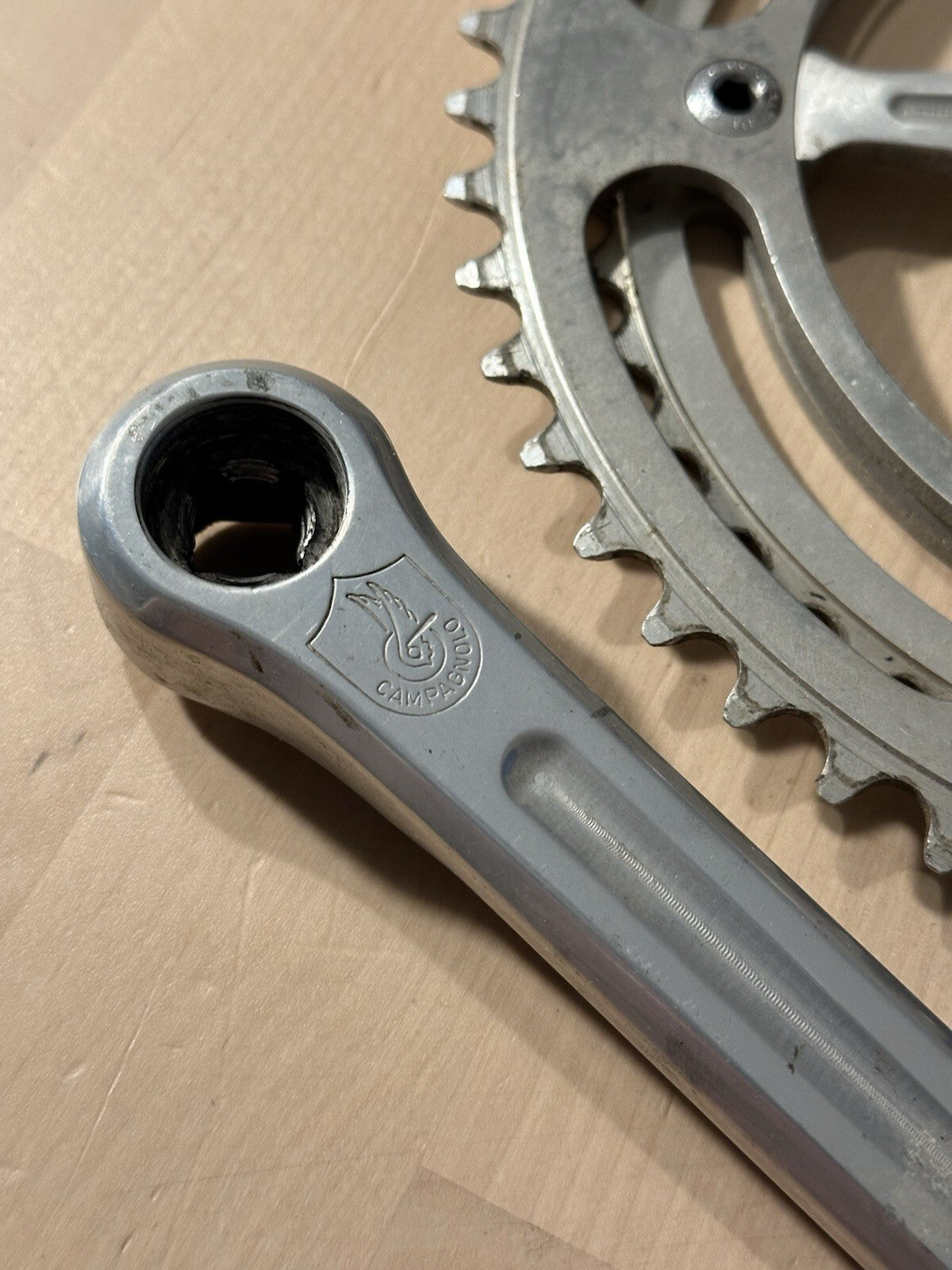 Rare Vintage Campagnolo Record Fluted Road Crankset Strada 172.5mm - product photo 4 | Miclo Bikes
