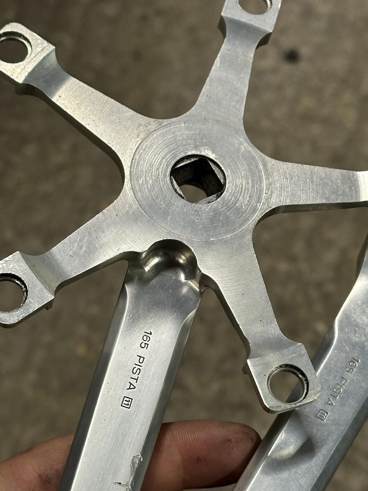 Campagnolo Pista Track Crankset 165mm Non Fluted