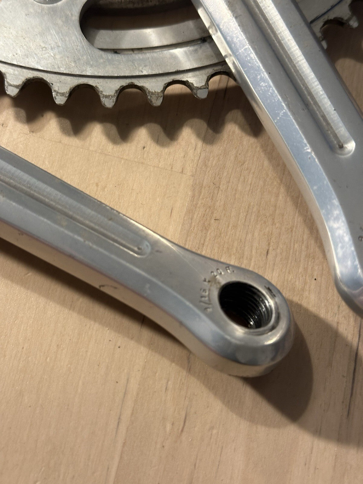 Rare Vintage Campagnolo Record Fluted Road Crankset Strada 172.5mm - product photo 2 | Miclo Bikes