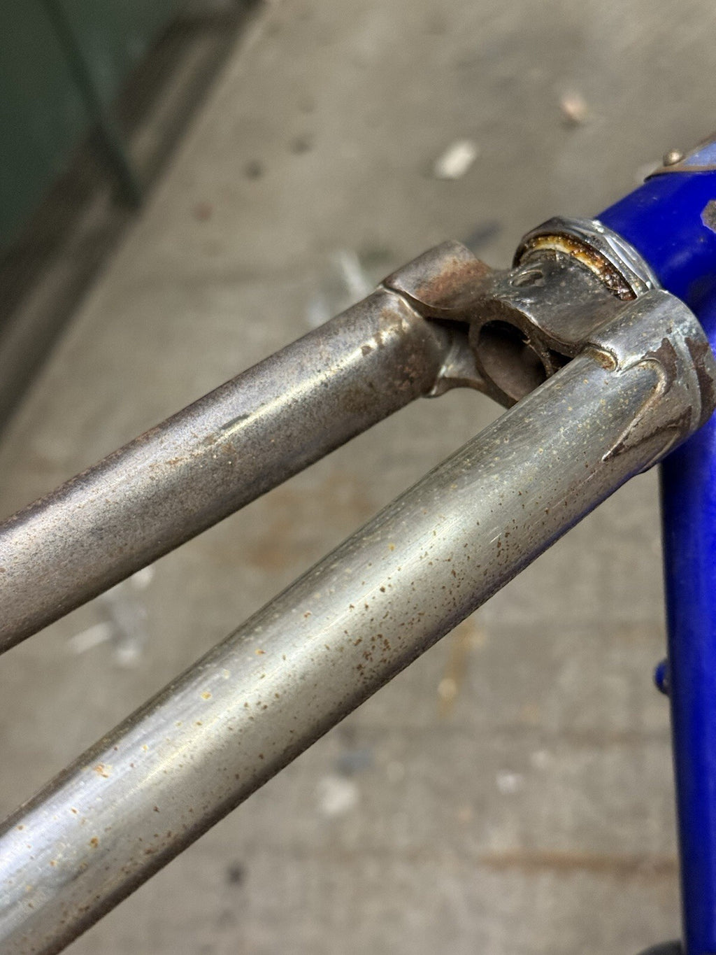 Classic Higgins Steel Road Frameset Rust On Forks Repainted  Size L