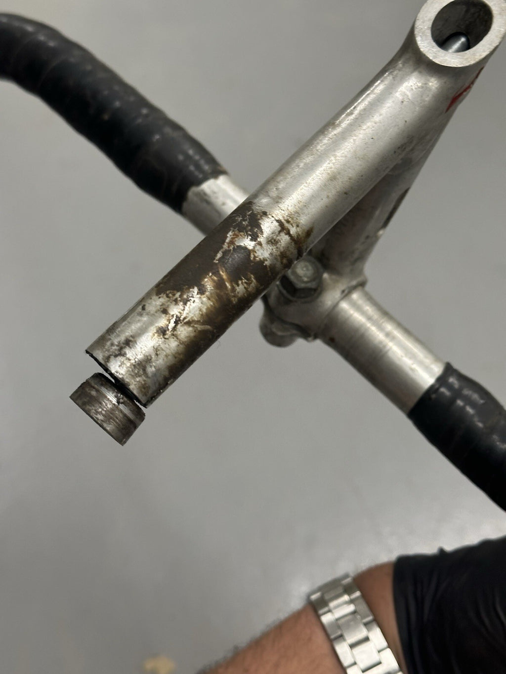 Rare Vintage Philipe Stem With Handlebars And Shimano 600 Brake Levers
