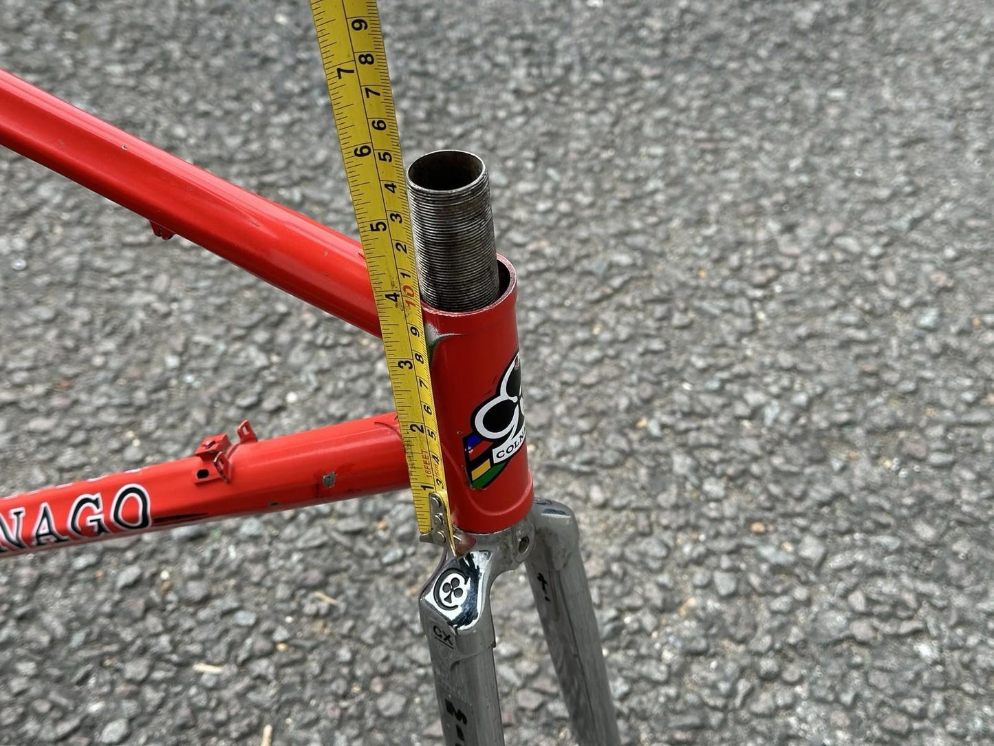 Rare Vintage Colnago Pursuit Tt 700/650c Cx Straight Forks Small Dent