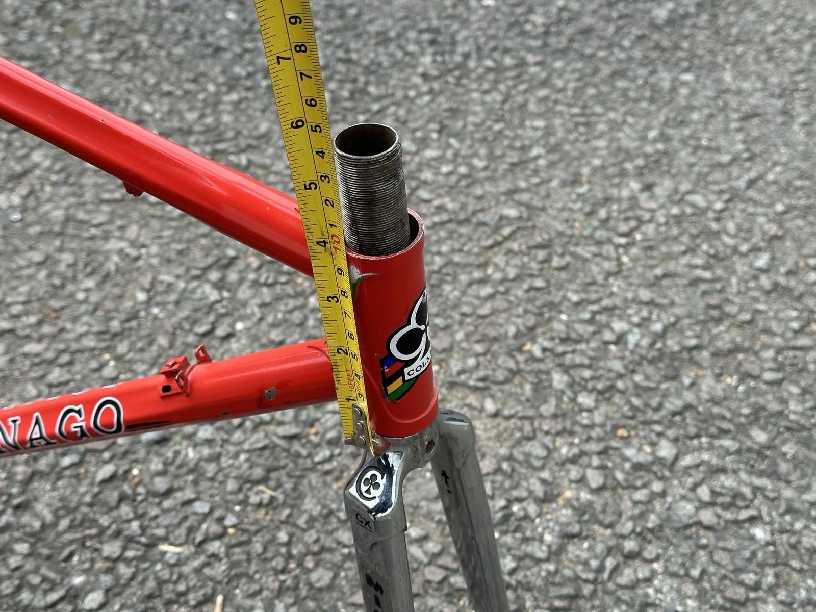 Rare Vintage Colnago Pursuit Tt 700/650c Cx Straight Forks Small Dent