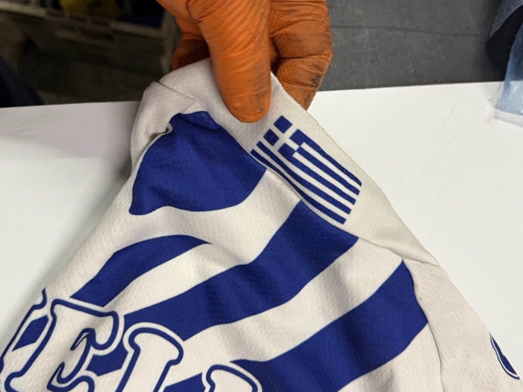 Hellas Greek Cycling Jersey Need Repair Zipp Used