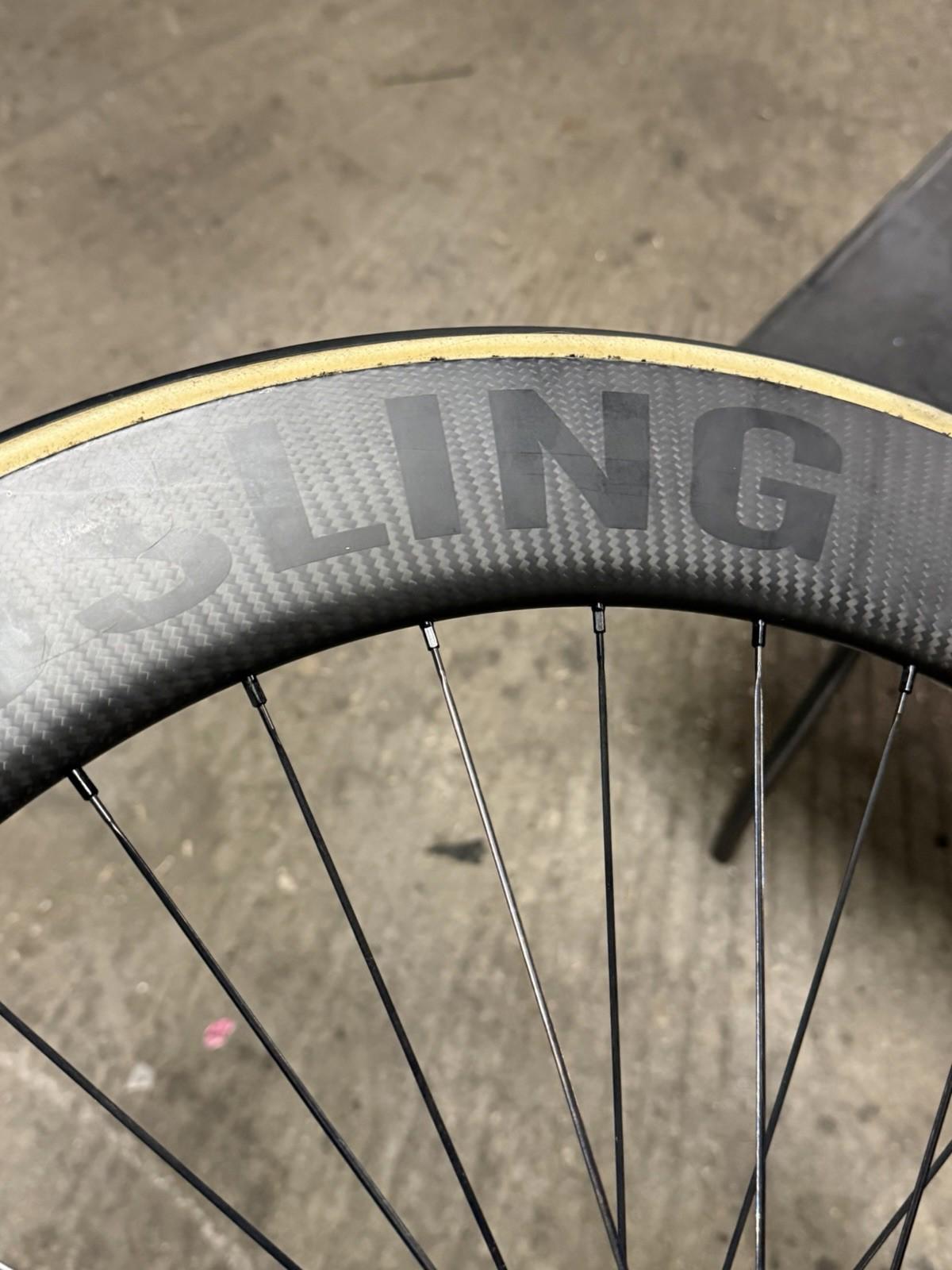 Handsling Track Wheelset Tubular Dura Ace 7600 Hubs Racing Wheels Carbon