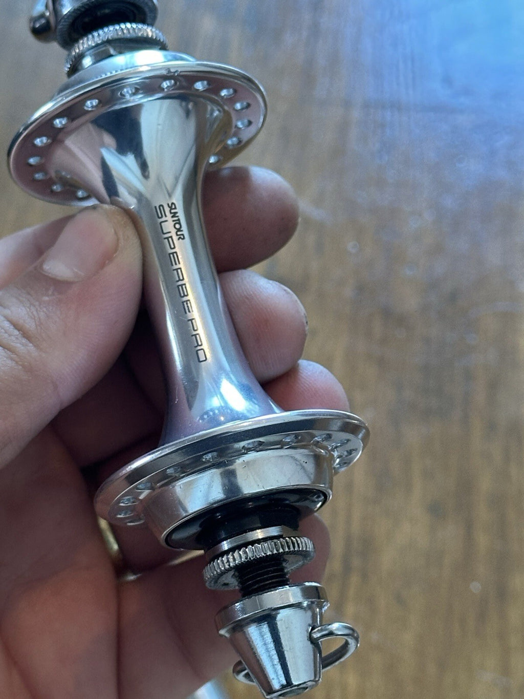 Rare Vintage Suntour Superbe Pro Road Bike Groupset Hubs - view 10