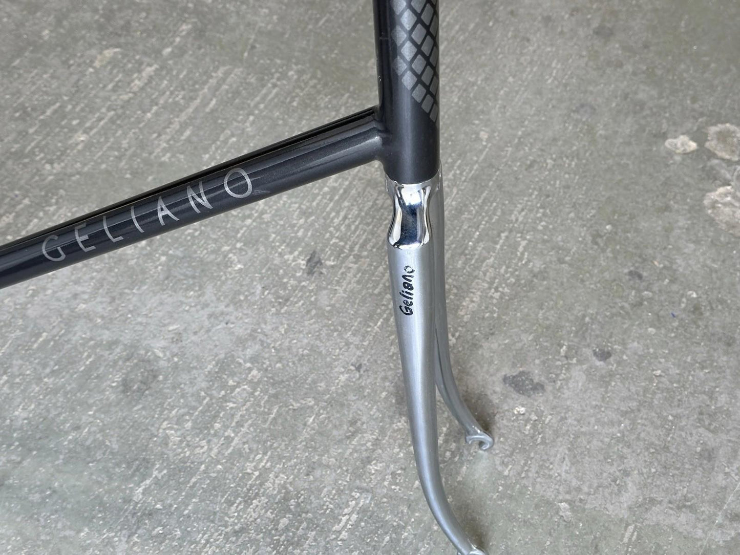 Rare Geliano Pista Columbus Tubing Split Seattube Track Custom Frameset