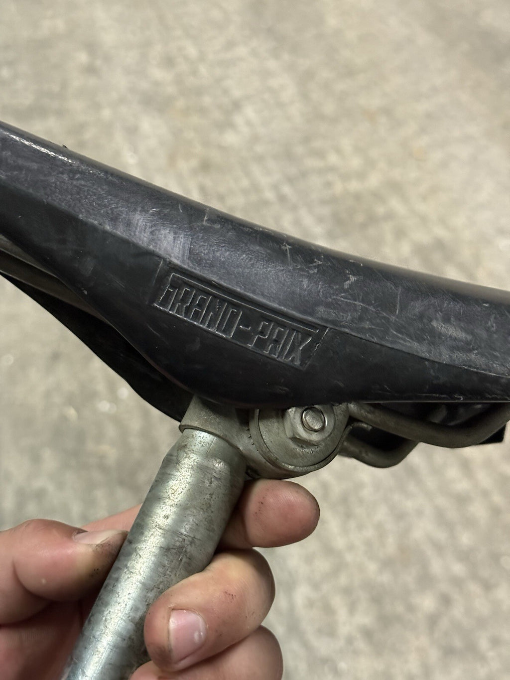 Vintage Gran Prix Bike Saddle 25.6 Seatpost